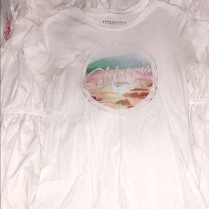 white graphic t-shirt